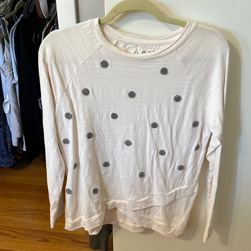Polkadot loft sweatshirt/sweater